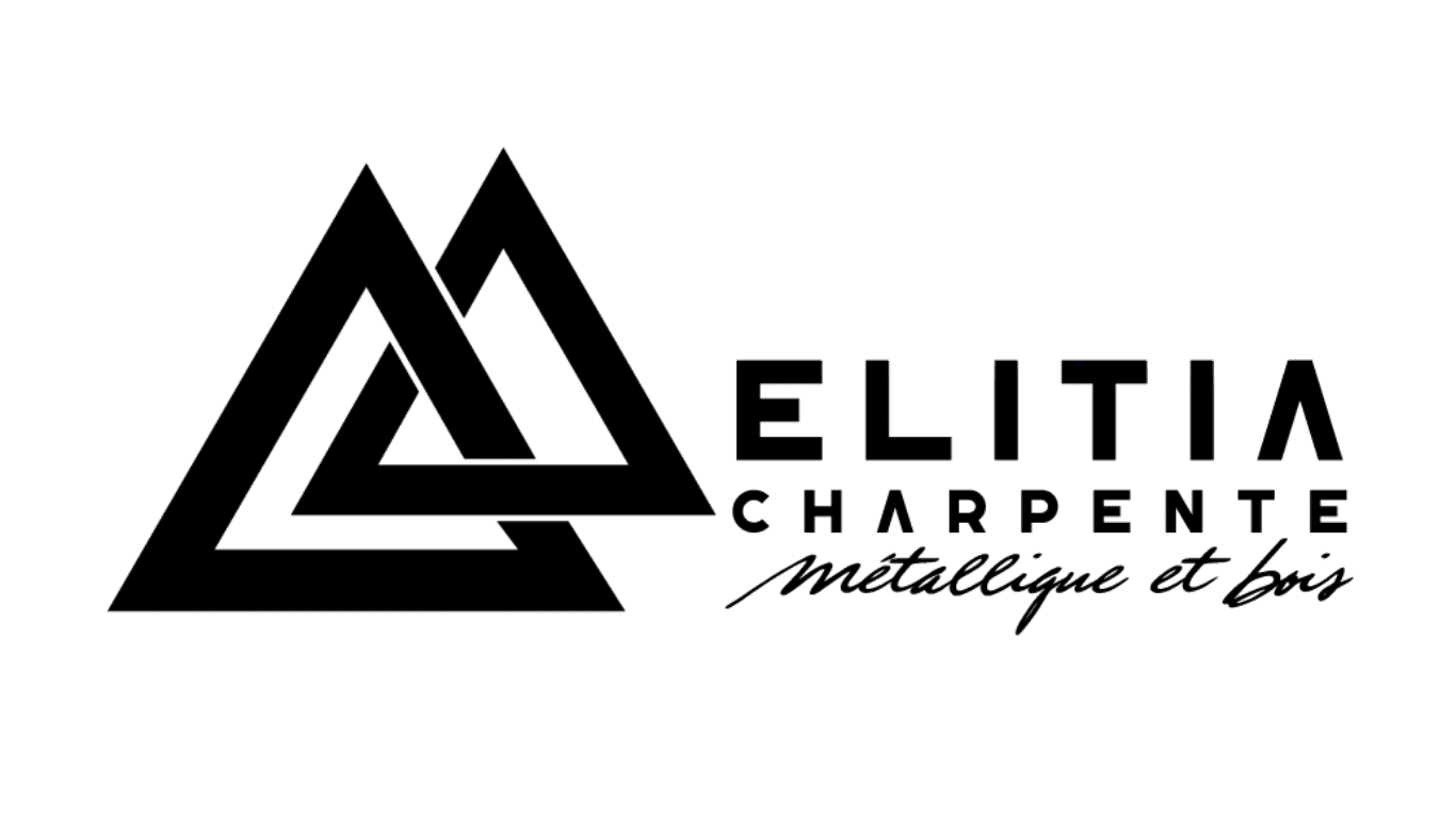 Logo Elitia Charpente – version noir et blanc